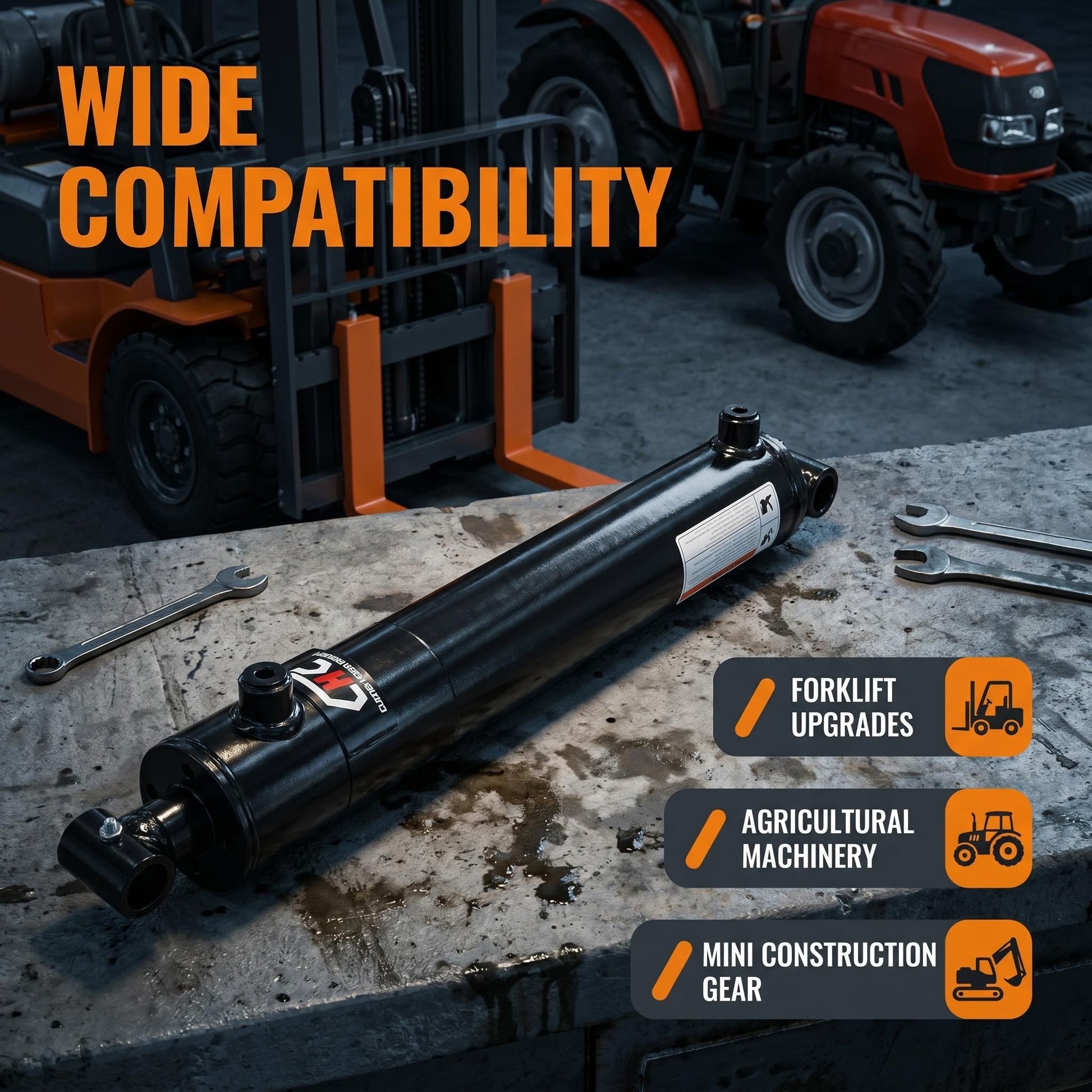 CBU Hydraulic Cylinder Wide Compatibility Agricultural and Industrial Equipment