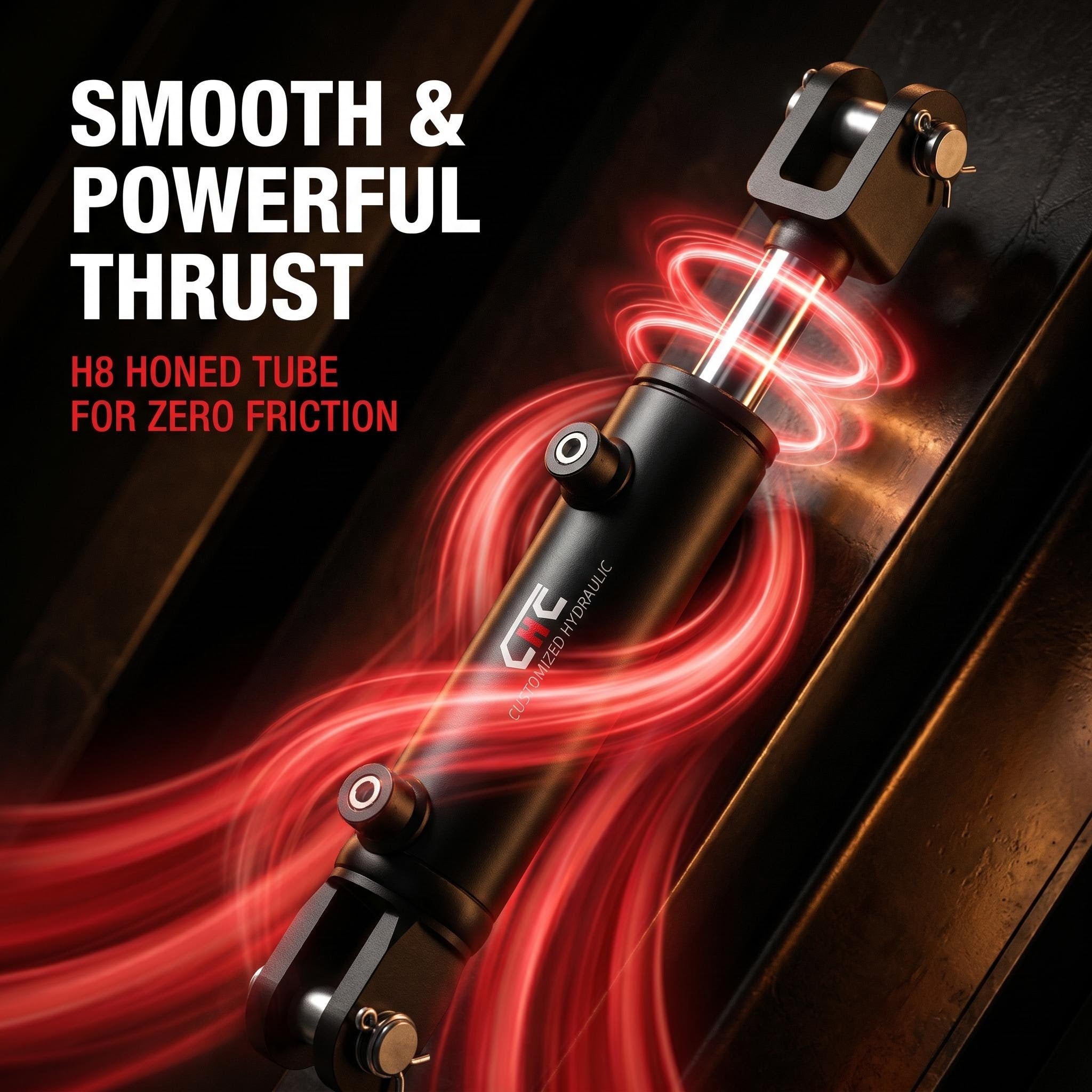 CCL Cross Lug Hydraulic Cylinder 3000PSI double acting front view