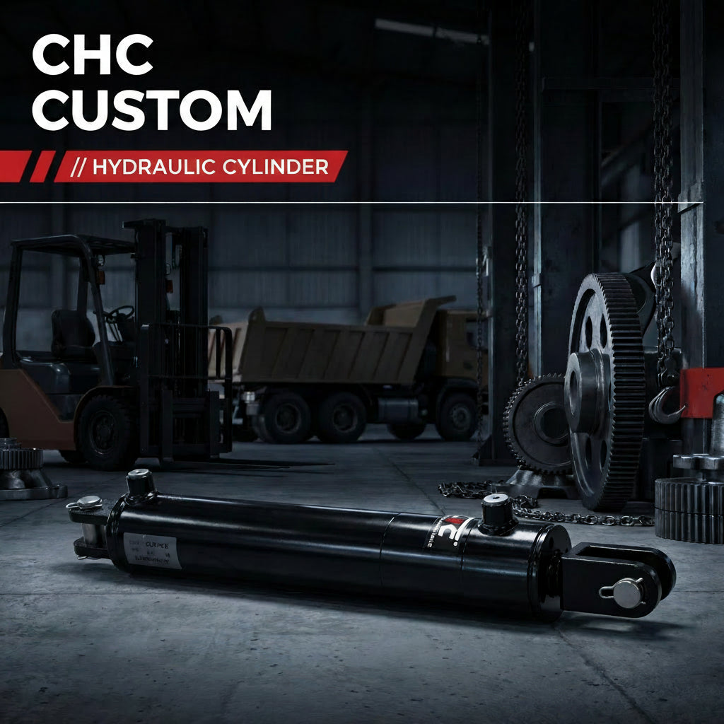 CCL Cross Lug Hydraulic Cylinder Product Display - Rear Mount Detail