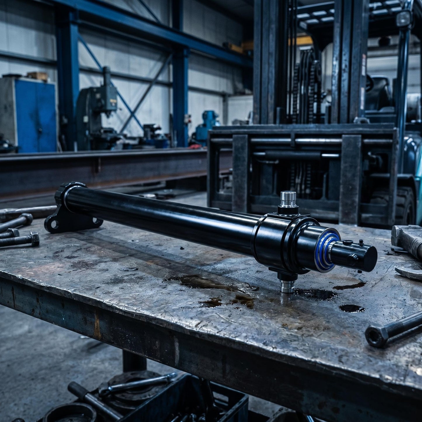 CTC 7 Tons Telescopic Hydraulic Cylinder Repair Facility and Service Showcase