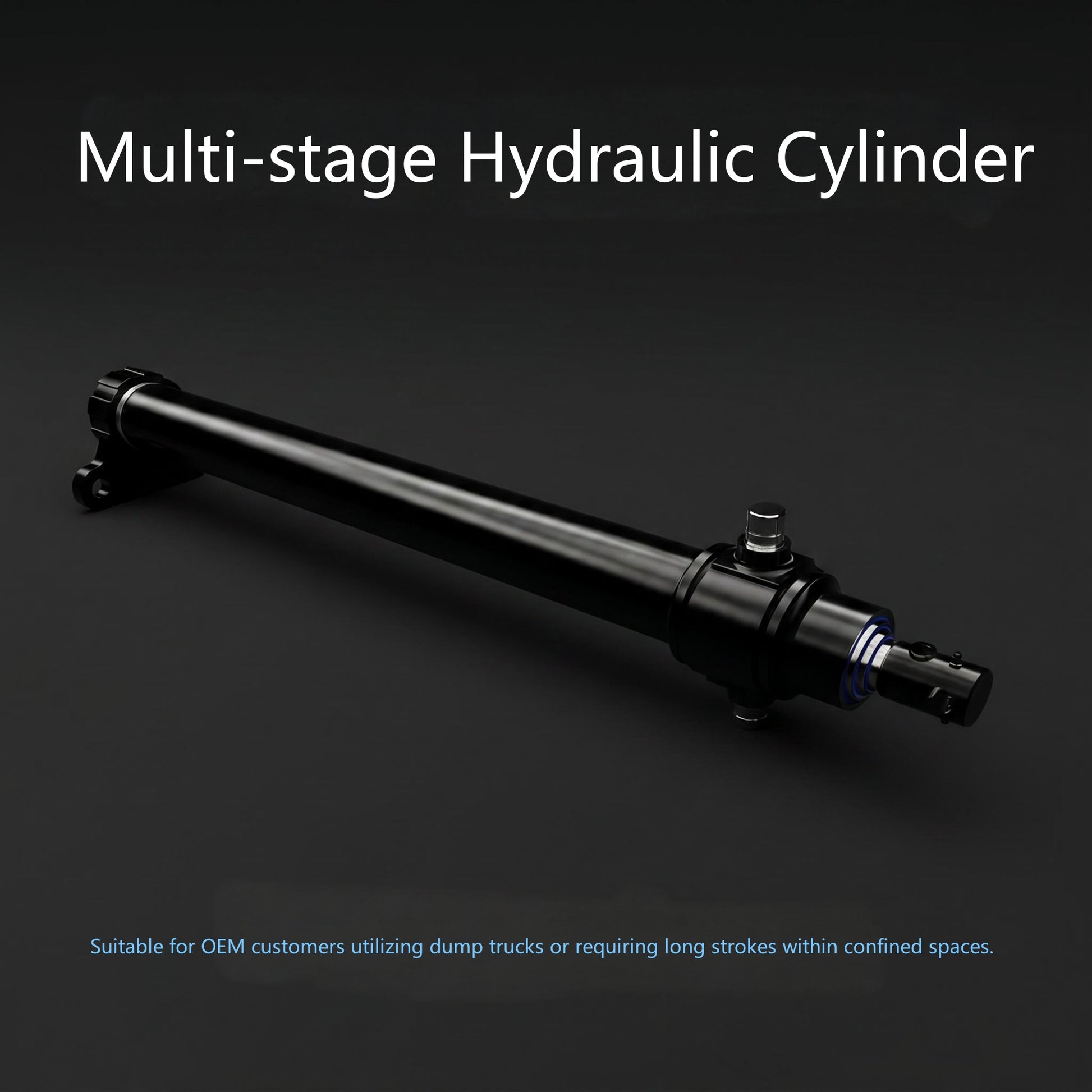 CTC 7 Tons Multi-Stage Hydraulic Cylinder Dump Truck Lifting Application
