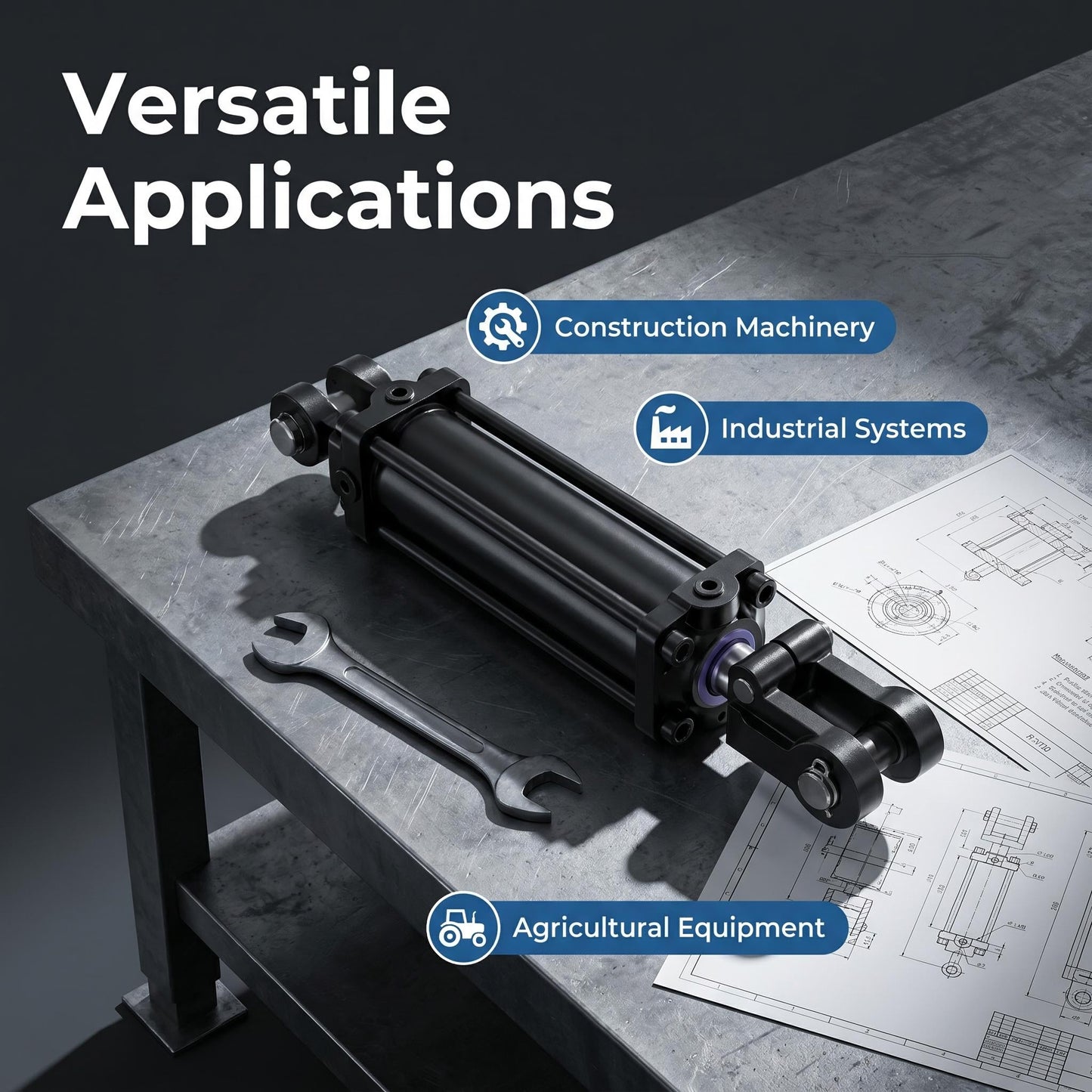 CTR3 3000PSI Hydraulic Cylinder Versatile Applications Agricultural and Industrial